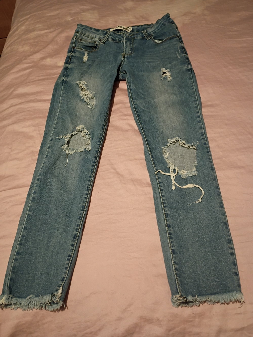 Blue Distressed Women’s Jeans